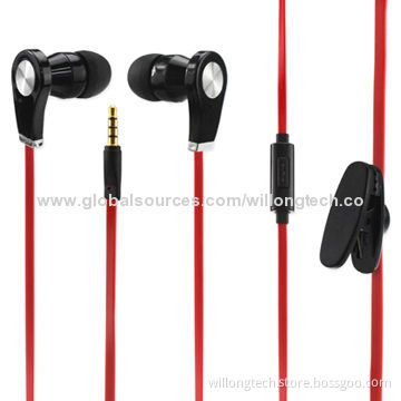 Colorful Hot Selling Noise-cancelling In-ear Earphones for Mobile Phones, 32 Ohms Impedance